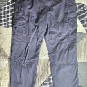 5.11 Tactical Taclite Cargo Pants Double Knee Mens Tag Sz 38x30 74251 Khaki Navy